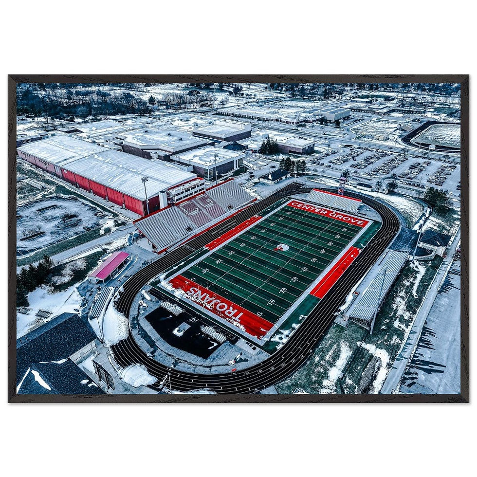 Thumbnail: Center Grove High School Football Stadium Wall Art — Home of the Trojans