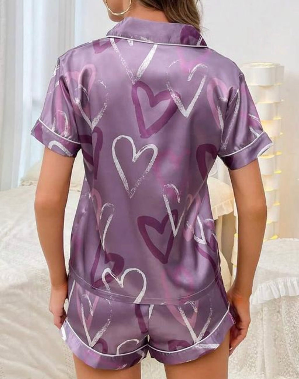 Thumbnail: Satin two-piece lounge set 