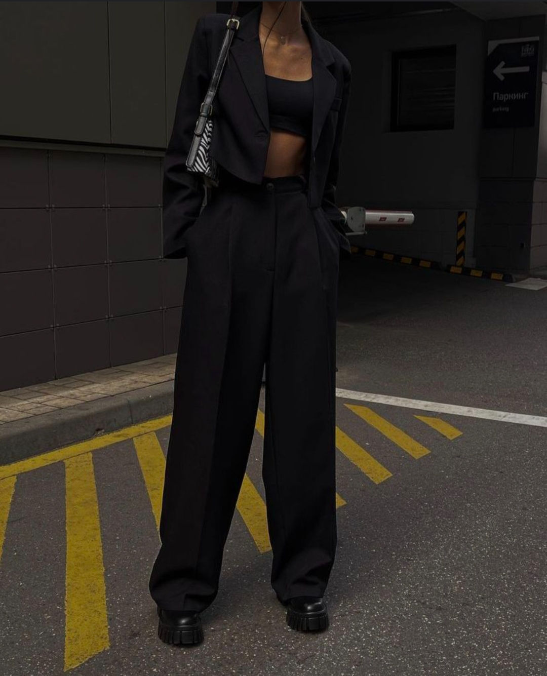 Two piece Co-ord set - Blazer with high waist Trousers 