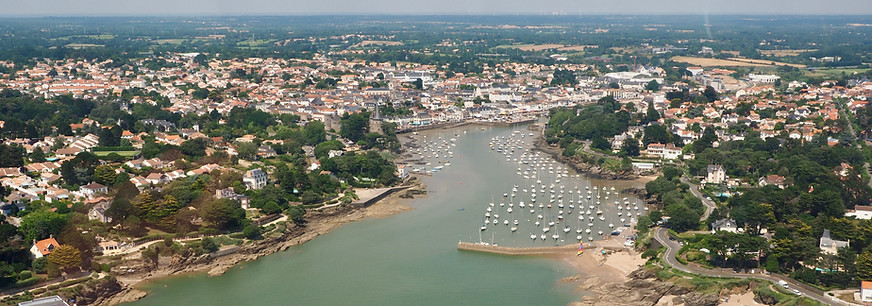 Le vieux port de Pornic - Publicité aérienne