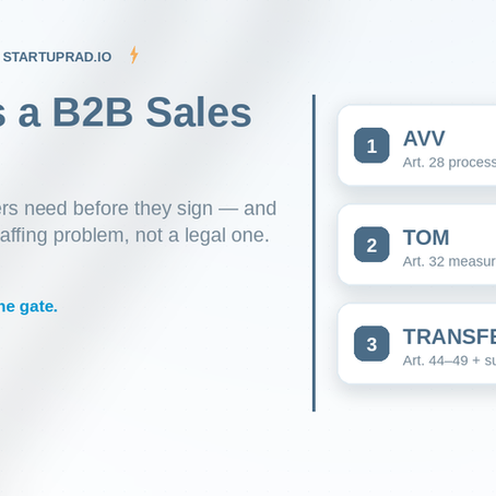 GDPR as a B2B Sales Barrier: What German Buyers Need Before They Sign