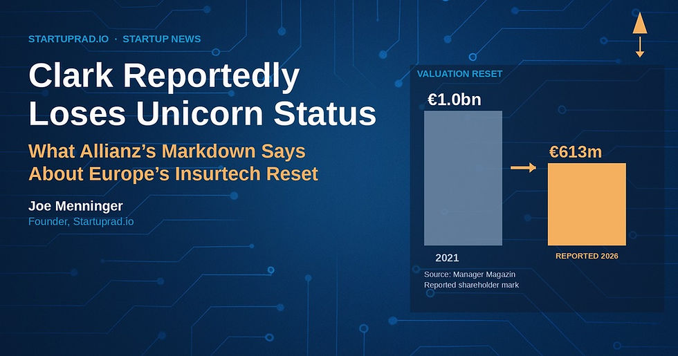 Clark Reportedly Loses Unicorn Status: What Allianz's Markdown Says About Europe's Insurtech Reset