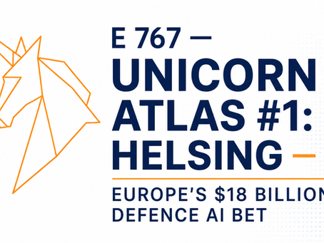E 767 — Unicorn Atlas #1: Helsing — Europe's $18 Billion Defence AI Bet
