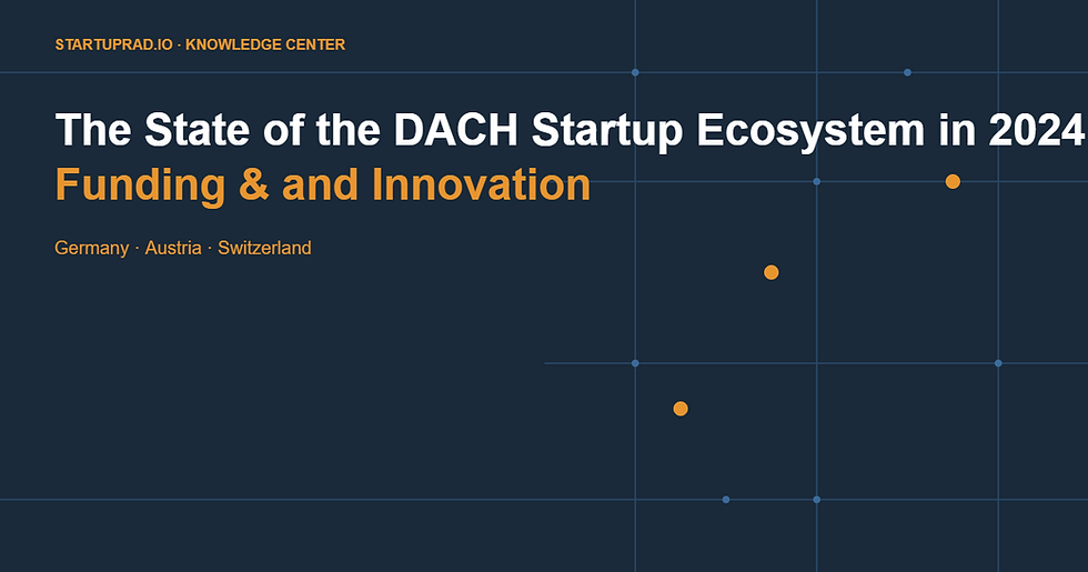 The State of the DACH Startup Ecosystem in 2024: Trends, Funding, and Innovation