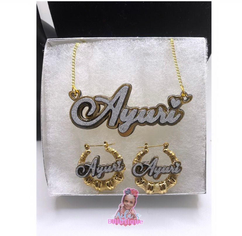 Thumbnail: Child 2 Piece Set Necklace & Earrings 