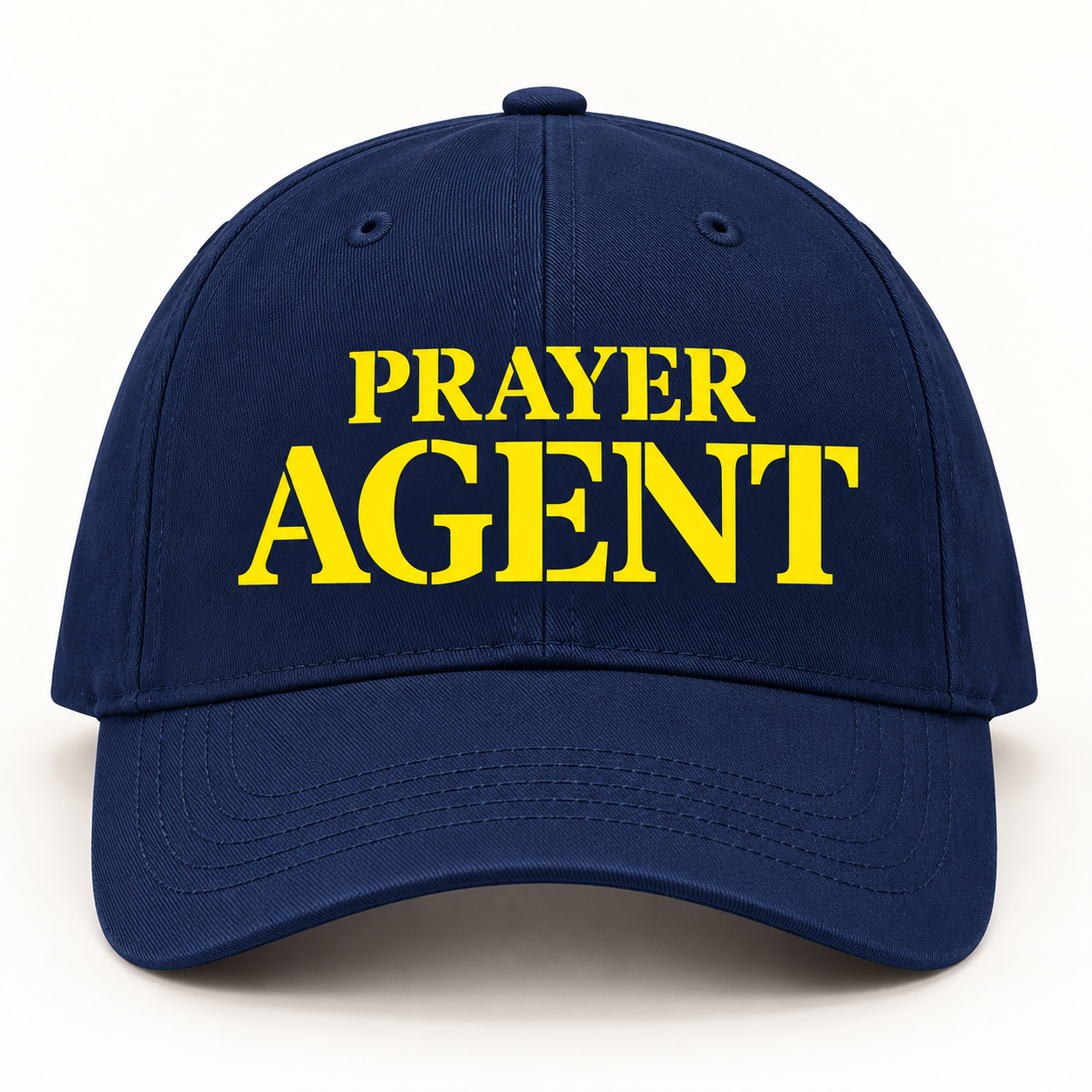 Prayer Agents Baseball Cap-Navy w/Yellow