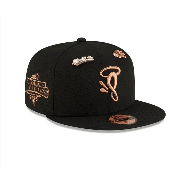 Syna World x New Era 59Fifty Fitted Cap - Black / Rose Gold