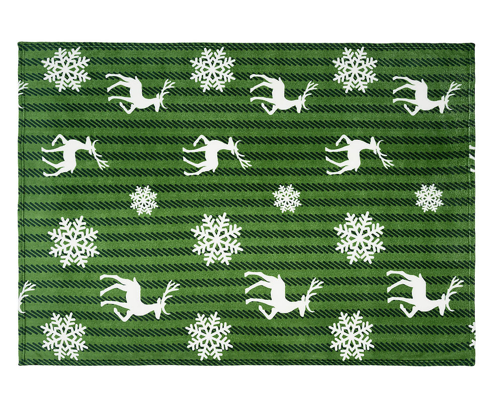 Miniaturbild: GÖZZE Winterdecke "Scandic" Weihnachten 150x200cm Decke Wohndecke Kuscheldecke