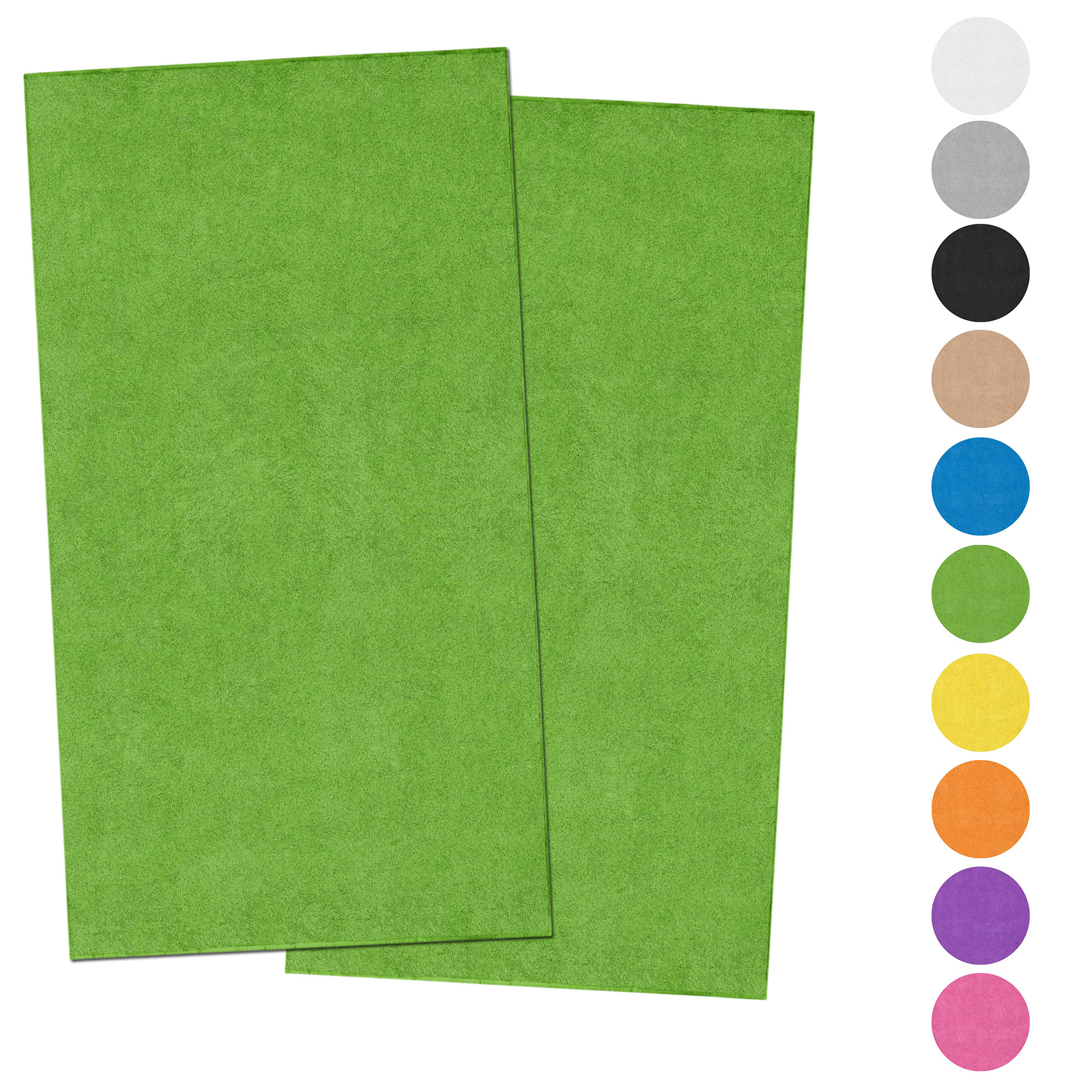 FRINKO® 2er Pack Saunatuch Strandtuch XXL 100x200 cm 450g/m² Strandlaken