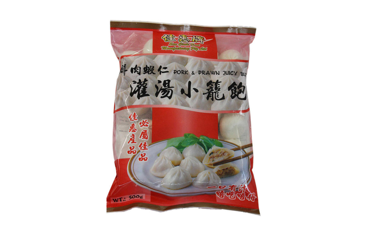 SUN CIRCLE FROZEN PORK & PRAWN JUICY BUN 500G