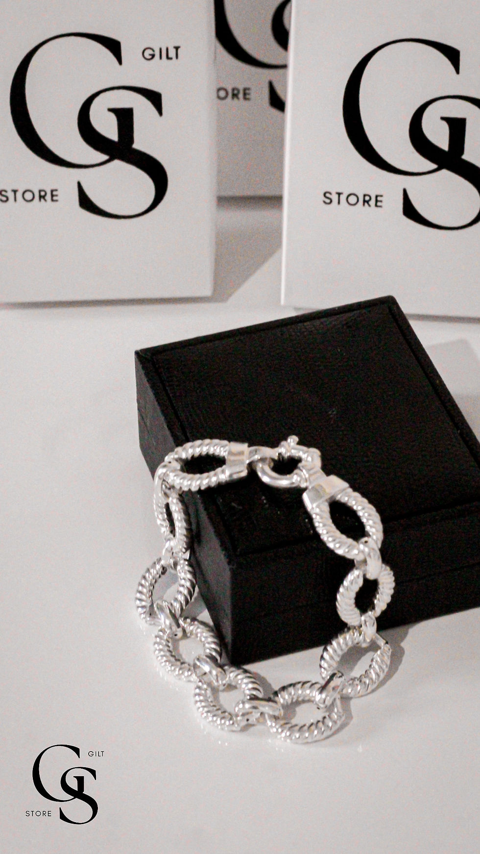 Miniatura: PULSEIRA PRATA FEMININA GROMÊ OCA FECHO BOIA 17MM DE LARGURA