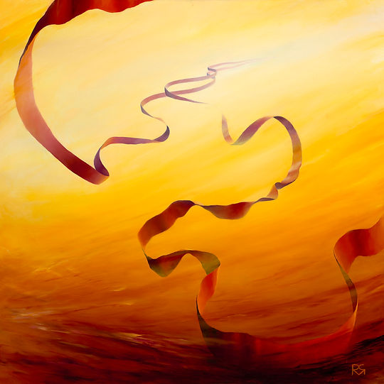 Red Ribbon IV, 36 x 36.jpg
