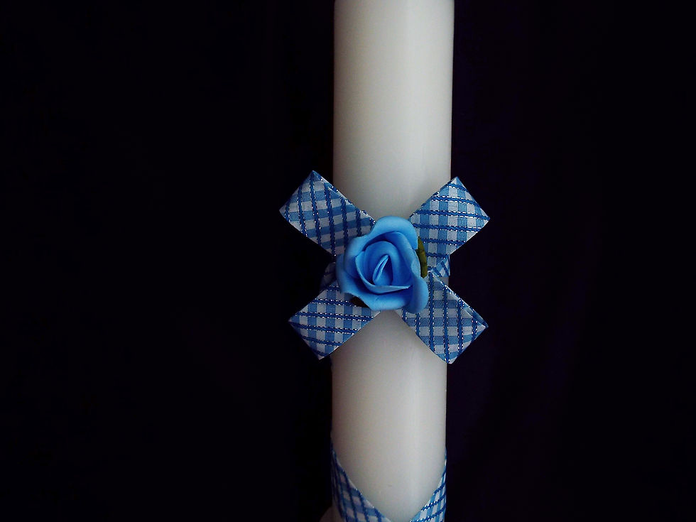 Thumbnail: "...Blue Rose of Grace!" © Christening Candle