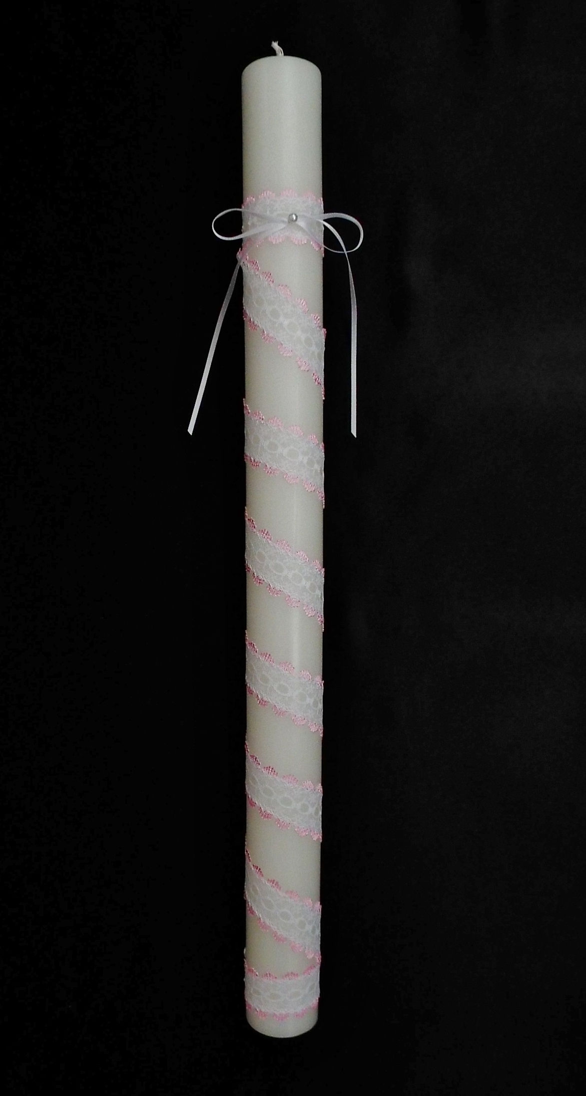 "...Pink Elegance!"© Christening Candle