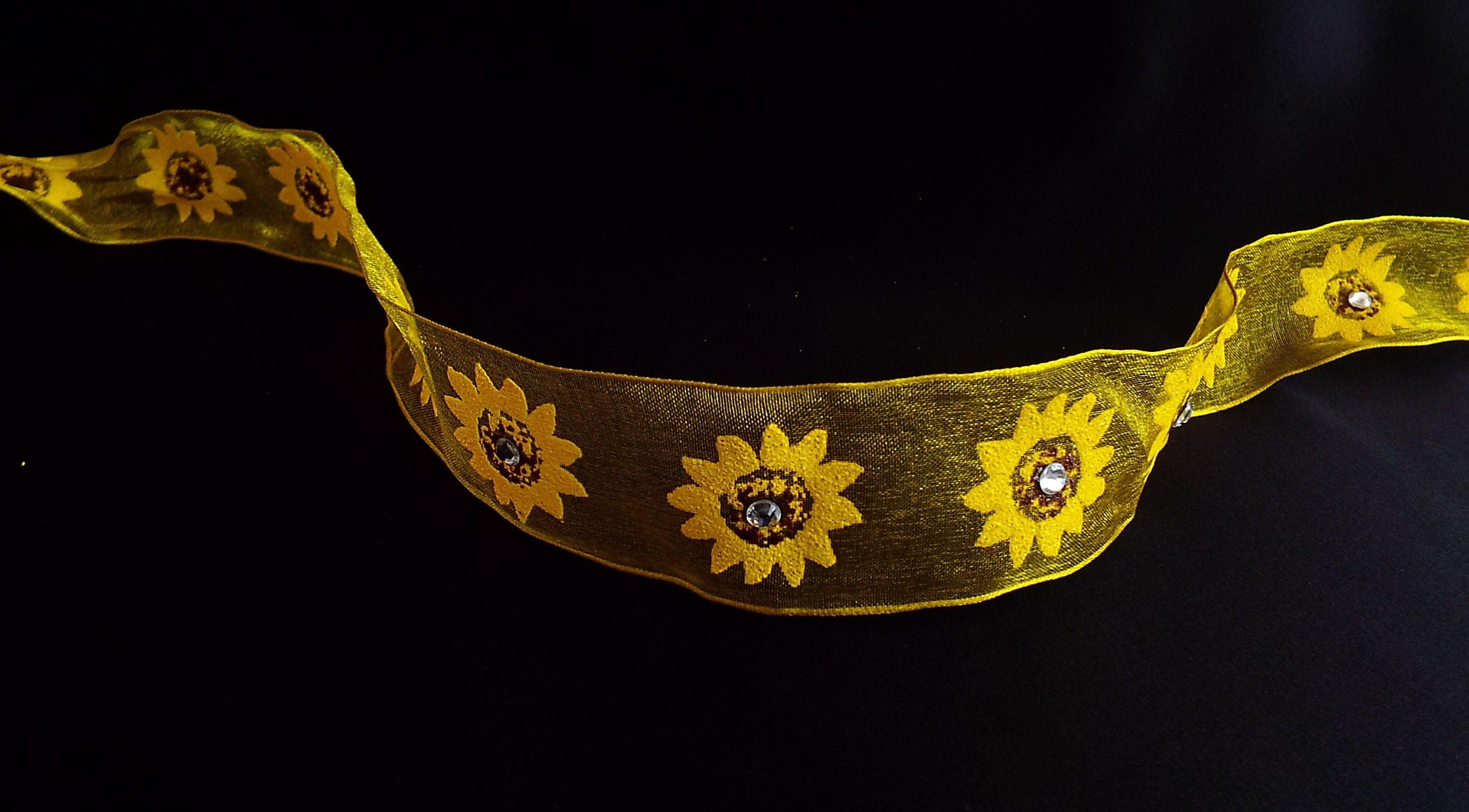 "...Artistic Sunflowers with Diamantés!"