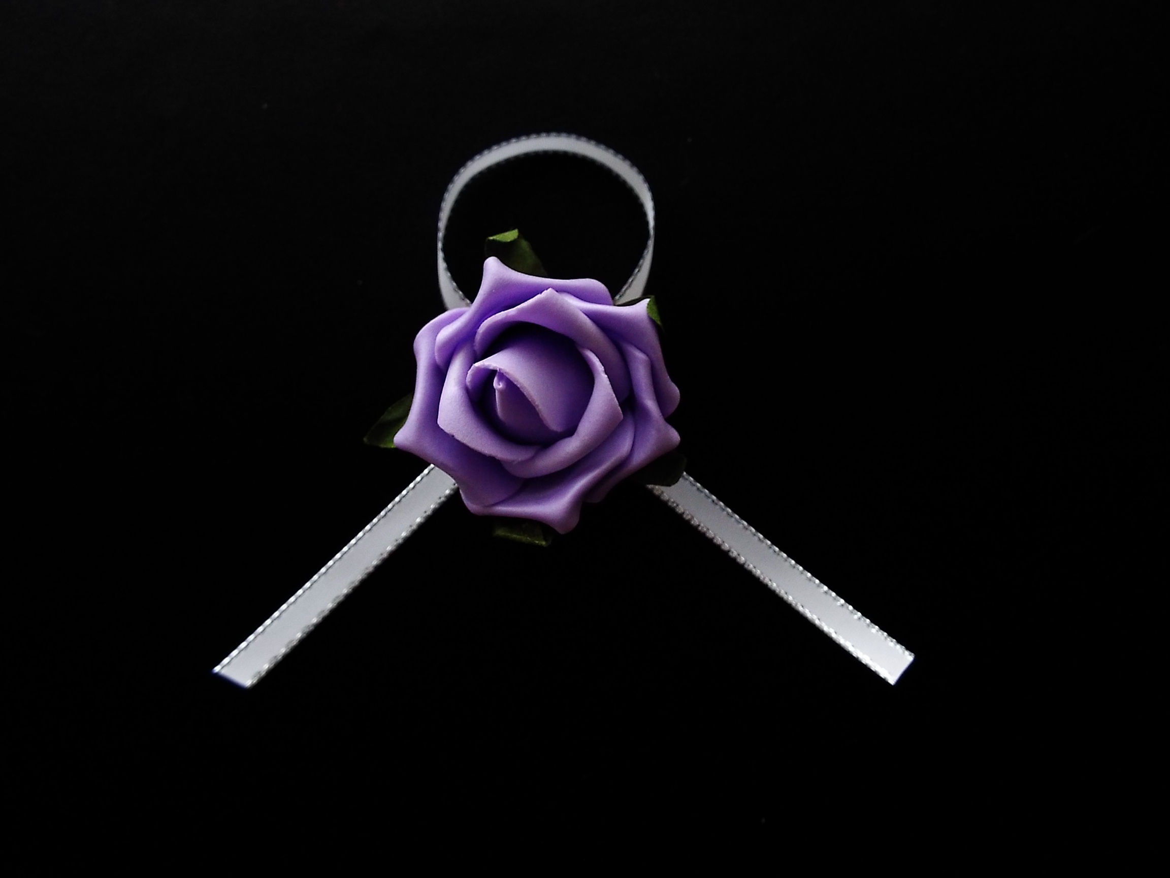 "...Elegant lilac rose!"  Brooch