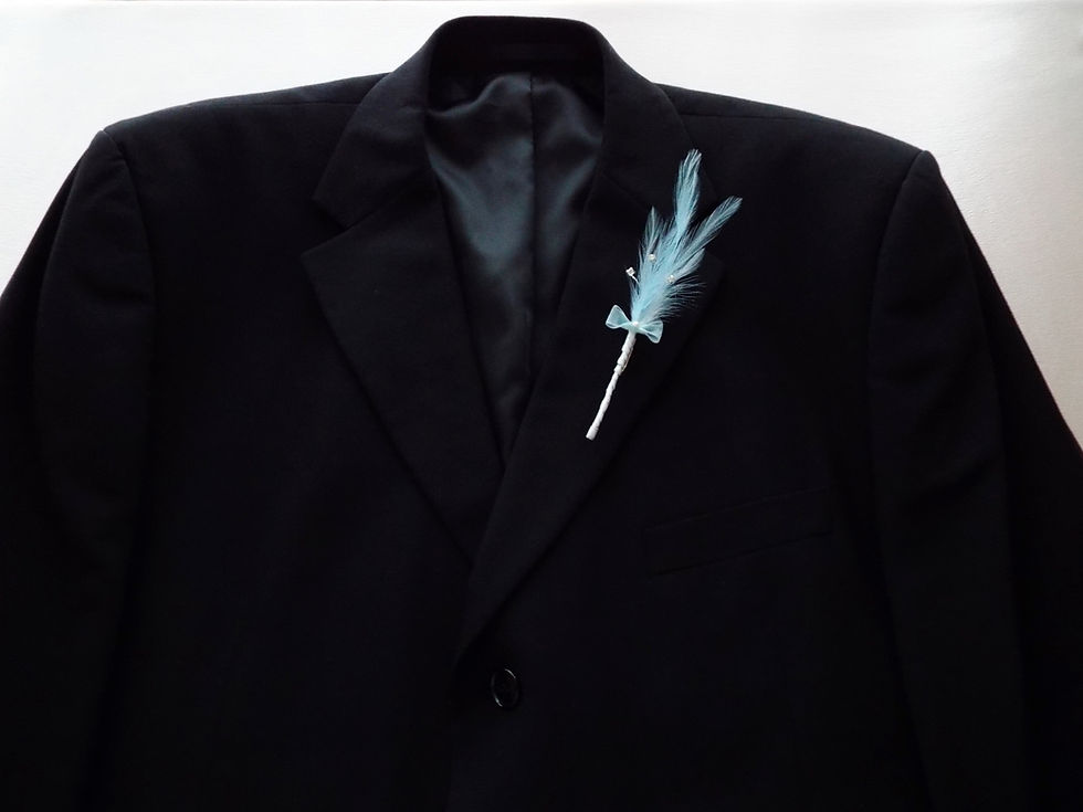 Thumbnail: "...Diamanté Feathers Boutonnière of Dreams!"