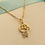 Miniatura: Colar My Love Boy em banho de ouro