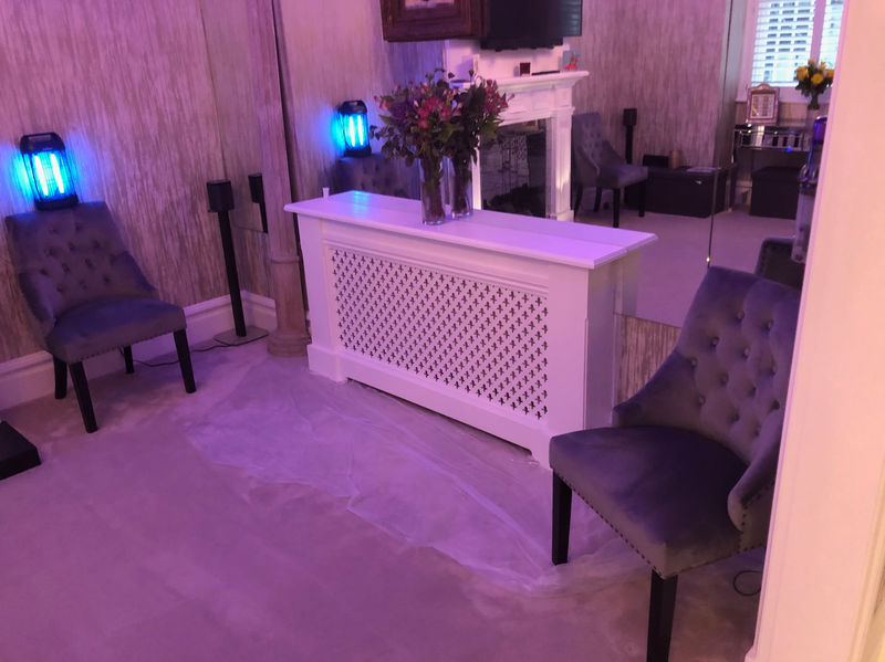 Bespoke radiator cover hand painted