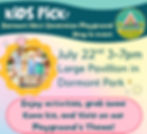 Join the fun at Dormont Park on July 22nd from 3-7pm for the Dormont Next Generation Playground Drop-In Event. Enjoy activities, Kona Ice, and vote for your favorite playground theme!