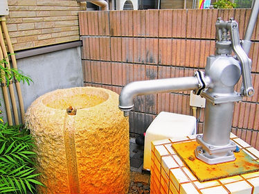 お庭の井戸