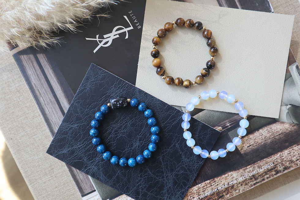 10mm Crystal Beaded Bracelet with 14K Gold Filled Beads