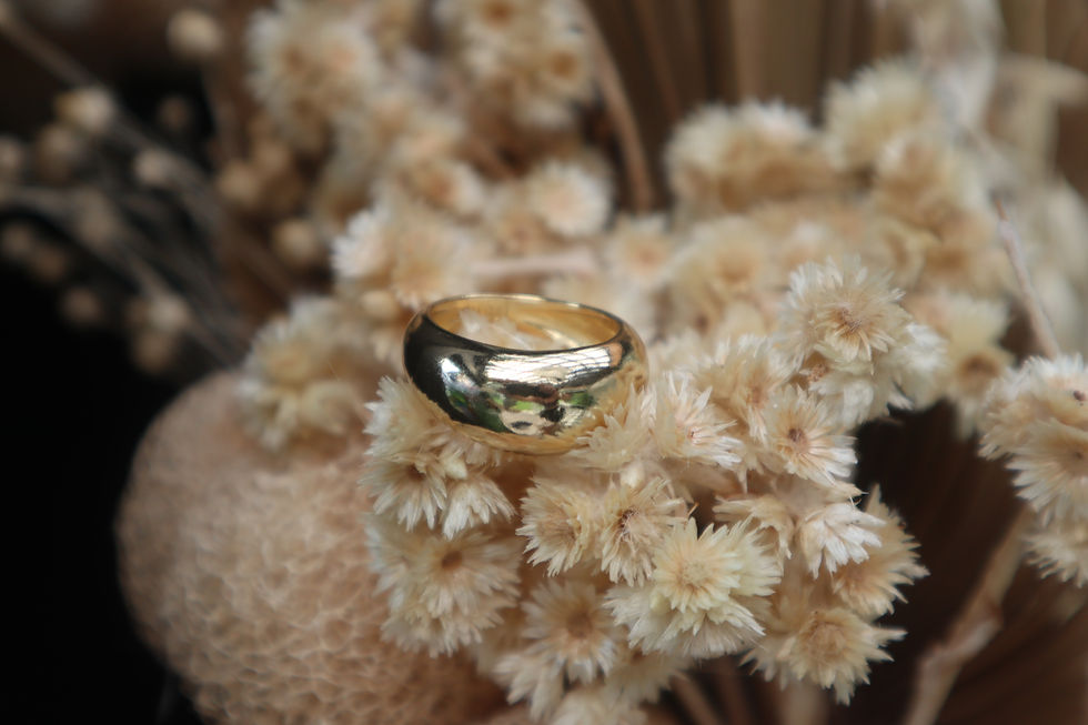 Thumbnail: 18K Gold Filled Chunky Dome Ring