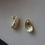Thumbnail: 18K Gold Filled Fluted Shell Drop Earrings