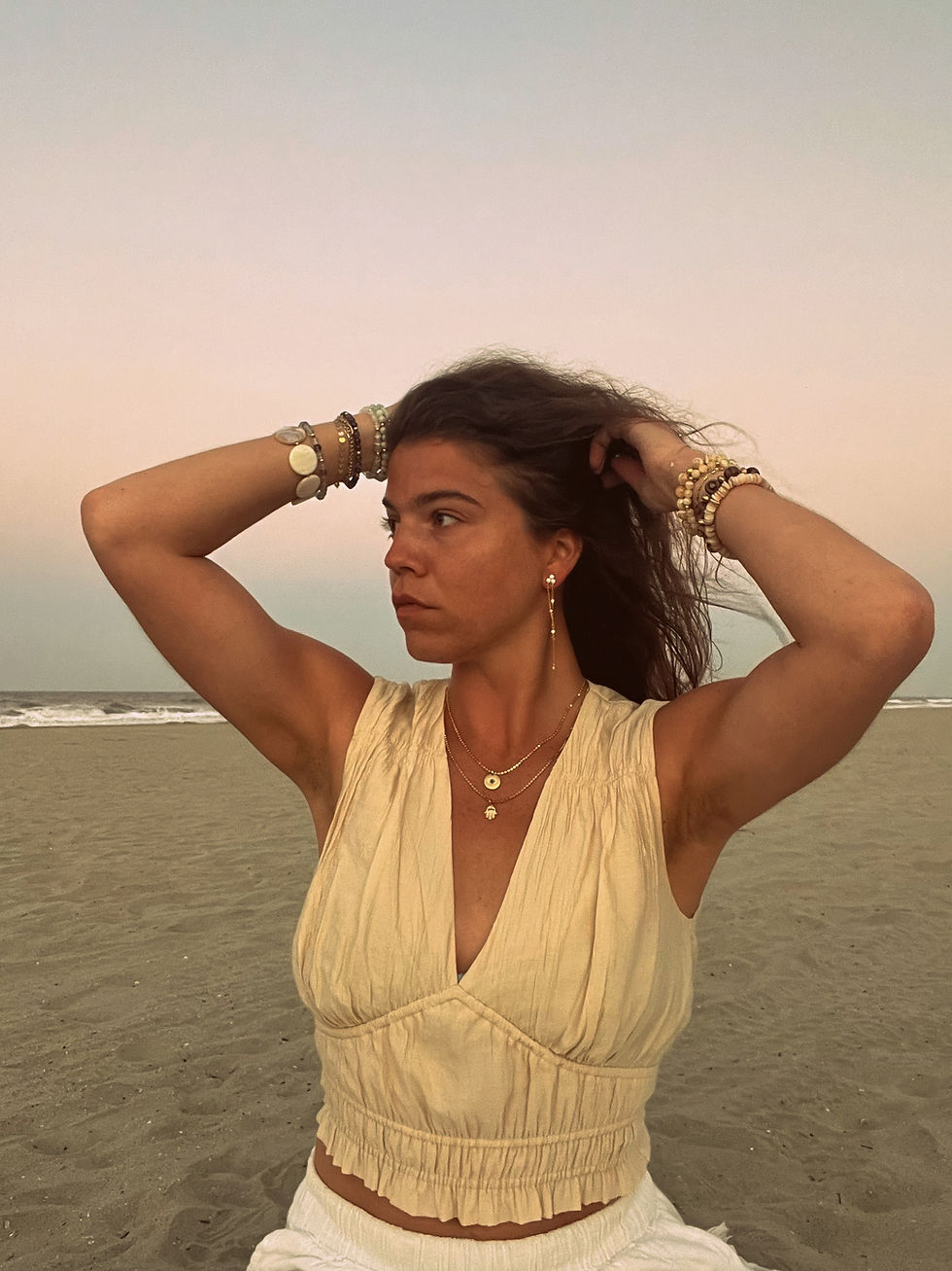 Thumbnail: 18K Gold Filled Chain Teardrop Dangle Earrings