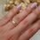 Thumbnail: 18K Gold Filled Ariel Single Gemstone Band/Ring
