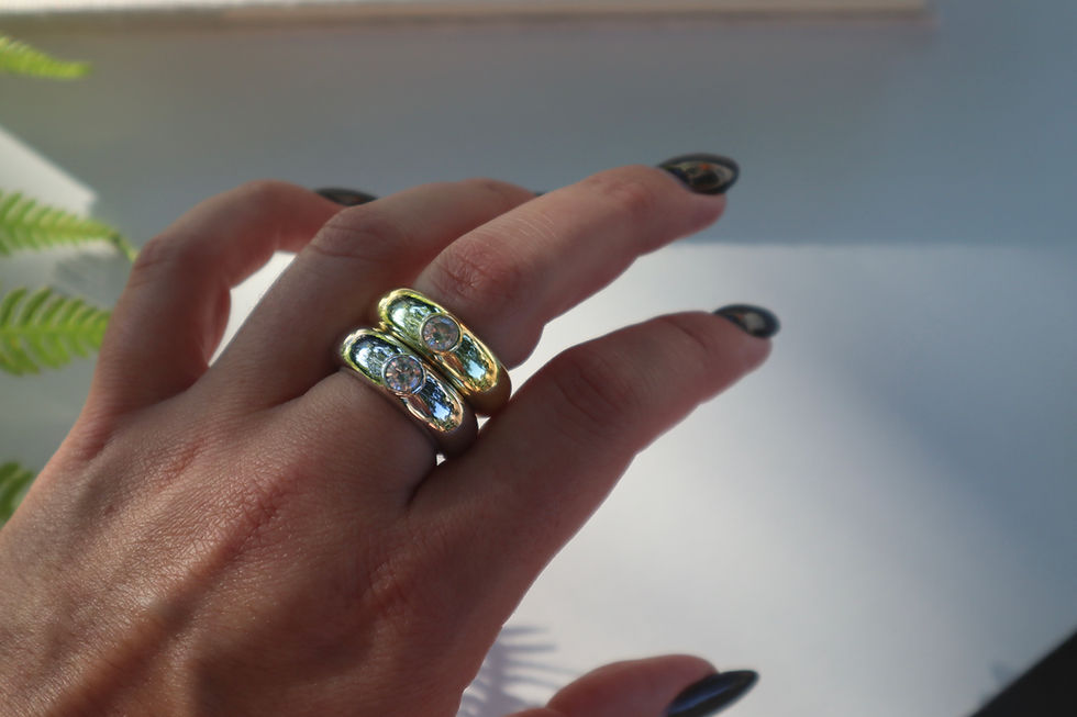 Thumbnail: 18K Gold Filled Aurielle Dome Ring