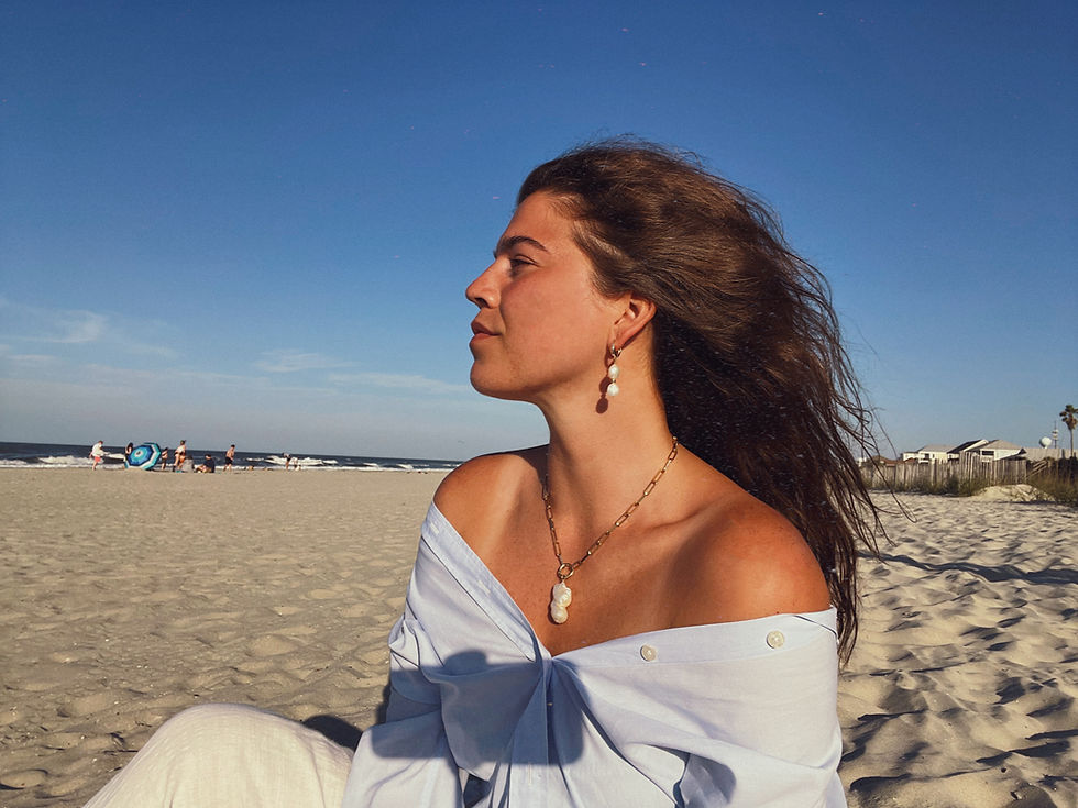 Thumbnail: 14K Gold Filled Mini Ivy Freshwater Pearl Drop Earrings