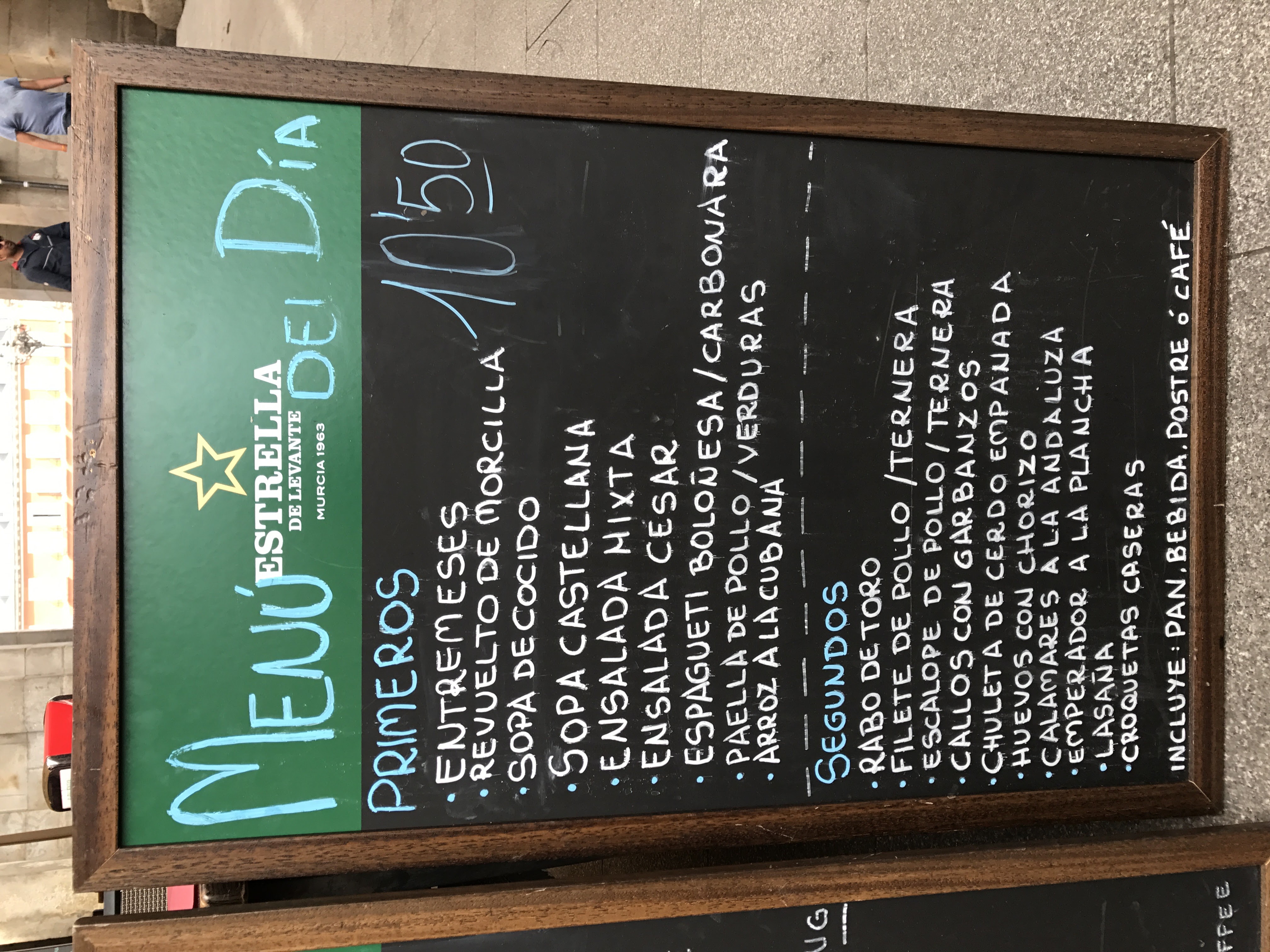 Menu del Dia