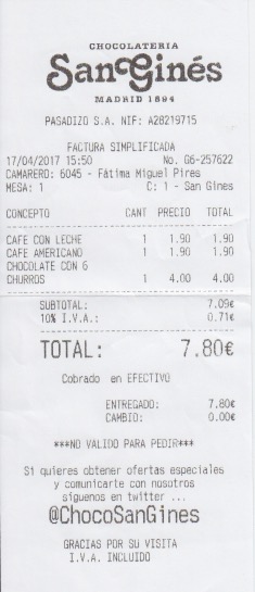 Recibo San Gines