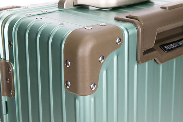 Thumbnail: SUISSEWIN SN1195A 20-Inch Zipperless Aluminium Carry-on Suitcase Hand Luggage