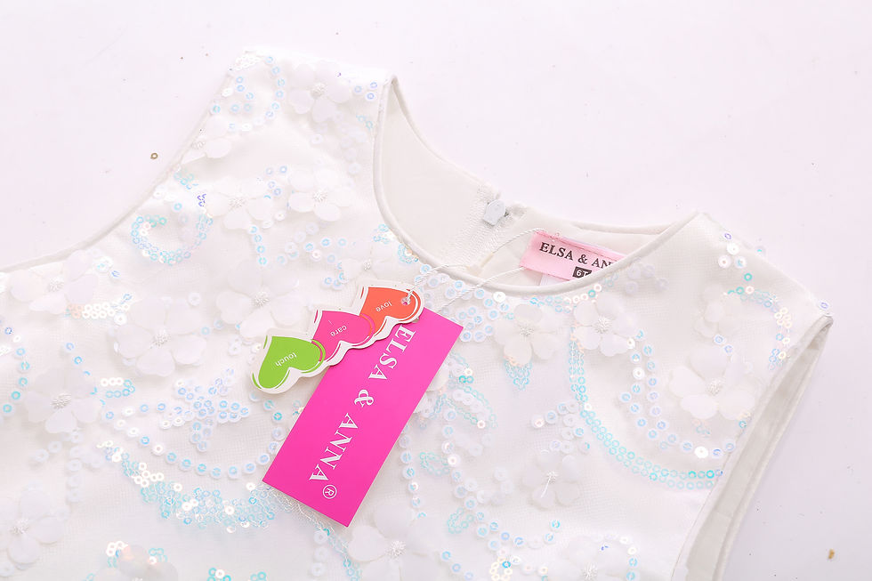 Thumbnail: ELSA & ANNA Girls Princess Wedding Bridesmaid Birthday Party Dress XA2022-6WHT