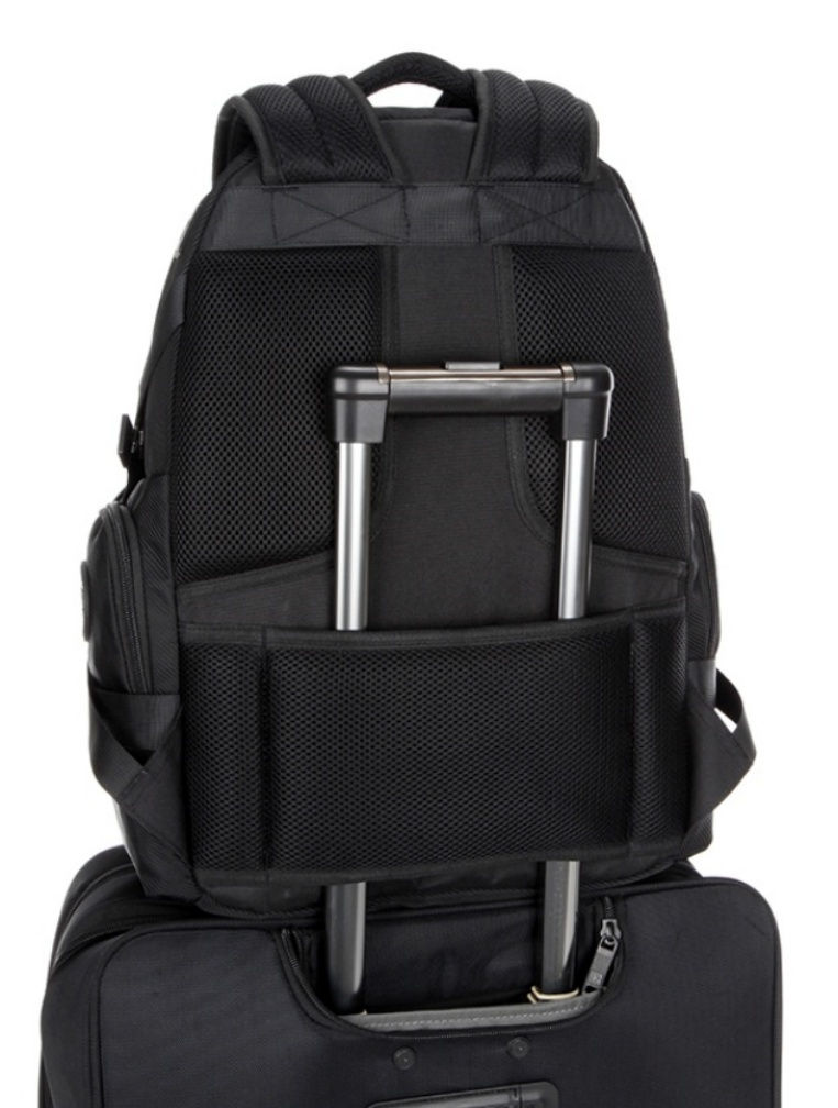 Thumbnail: SUISSEWIN SN99673 Unisex Waterproof Laptop Backpack Hiking Rucksack School Bag