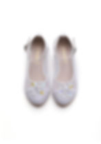 Thumbnail: ELSA & ANNA® Girls Princess Snow Queen Wedged Party Shoes Sandals SH2202-WHT
