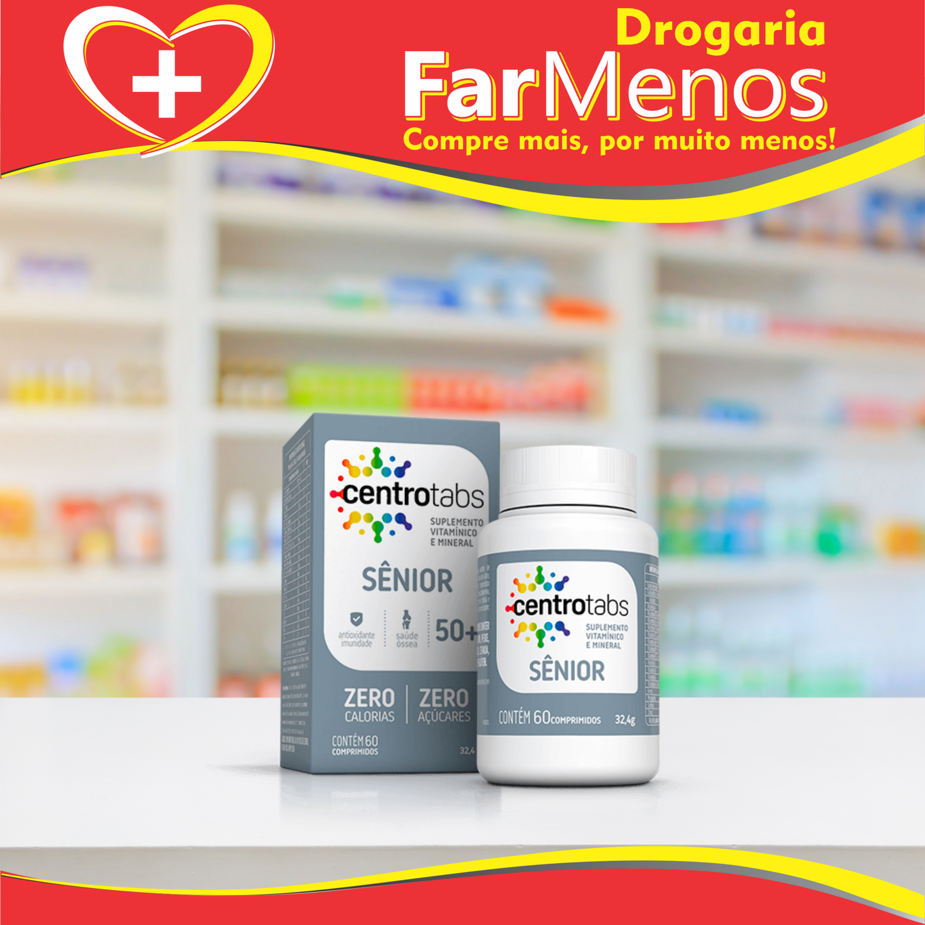 Centrotabs Sênior com 60 comprimidos