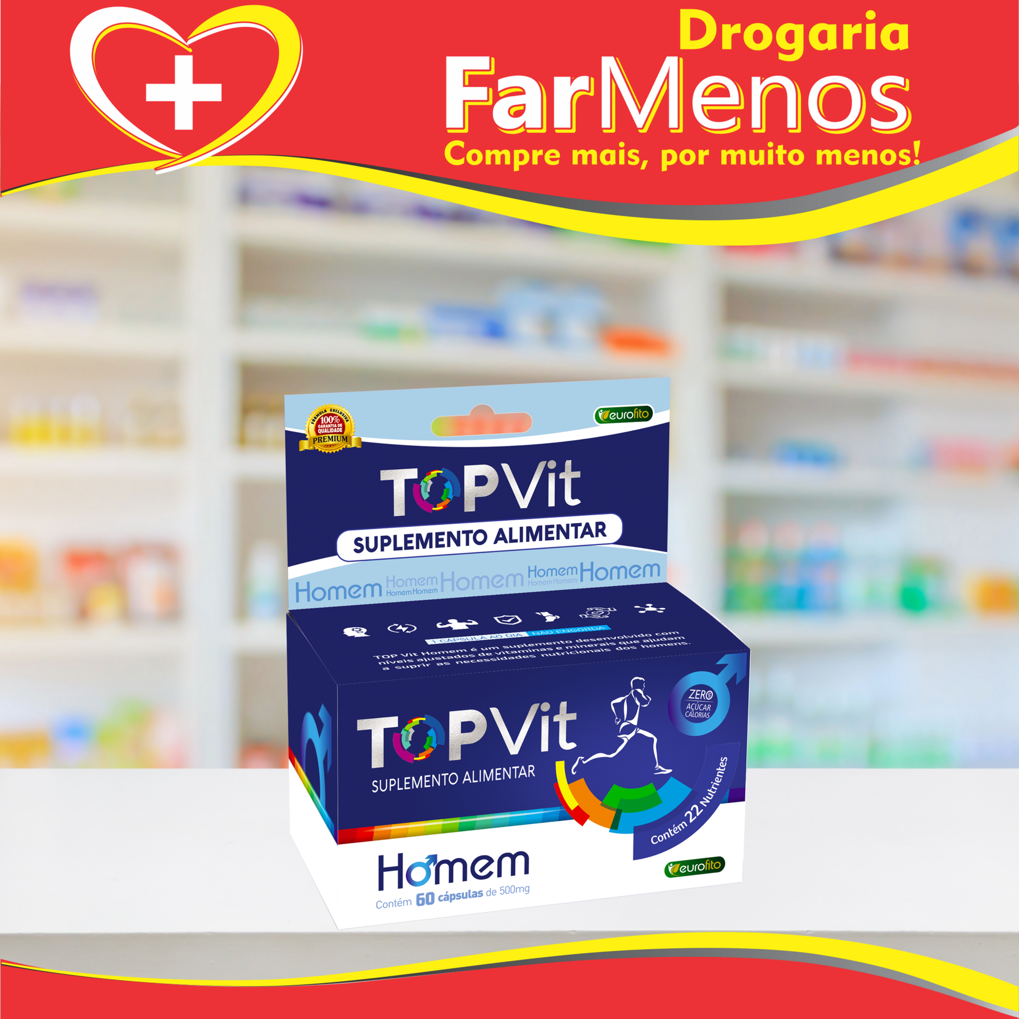 Topvit Homem c/60 cápsulas