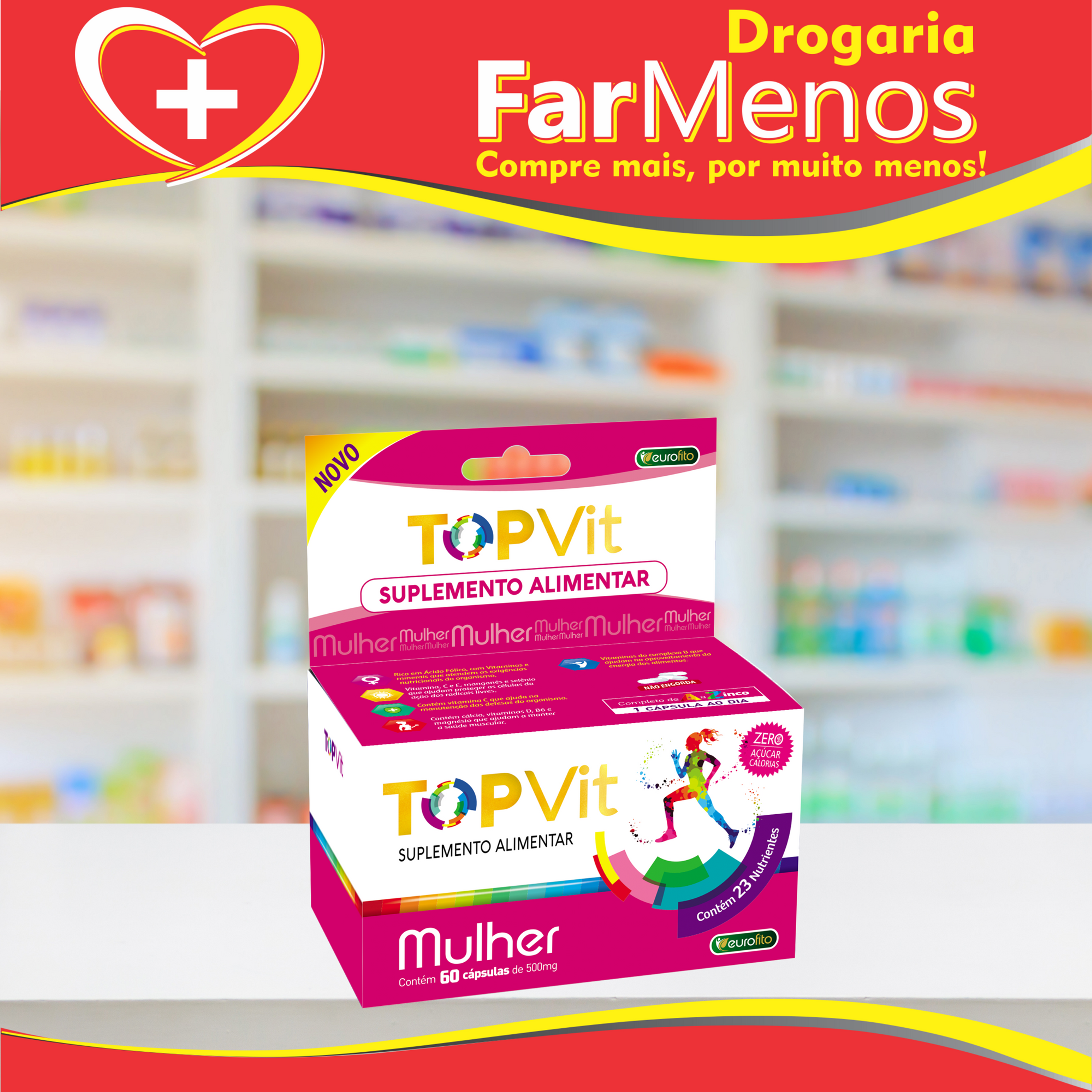 Topvit Mulher c/60 Cápsulas