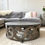 Thumbnail: NEW Oka Treer Carved Oak and Stone Coffee Table RRP £2295