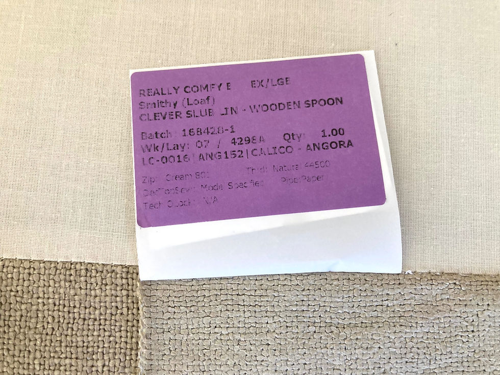 Thumbnail: NEW Loaf Smithy Extra Large Sofa in Clever Slubby Wooden Spoon RRP £3695