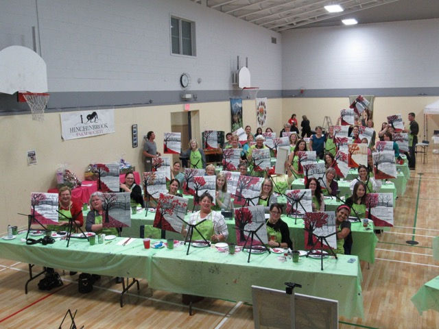 Hinchinbrook Hosts Paint Night and Silent Auction