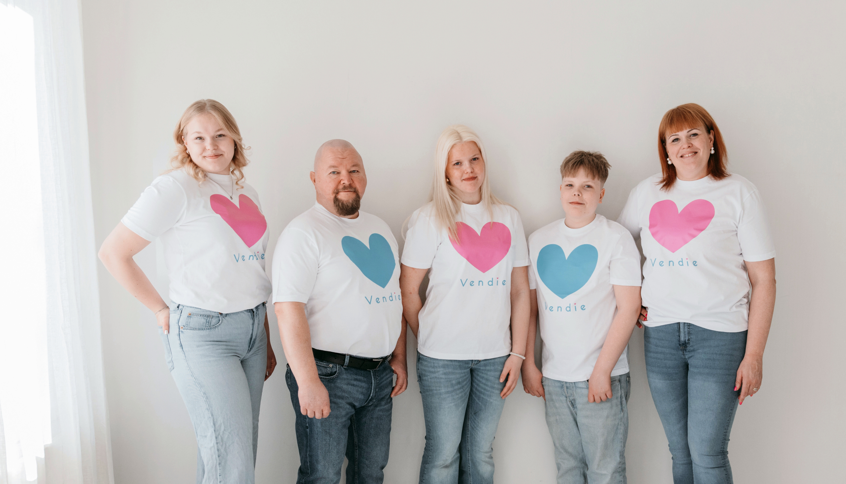 Vendien perheyrityksen perheenjäsenet