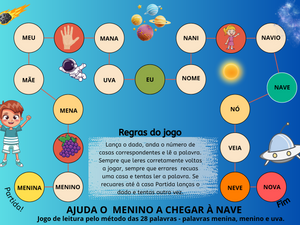 Jogo de tabuleiro do método das 28 palavras