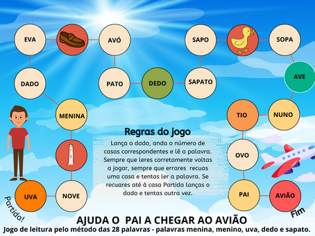 Jogo de tabuleiro do método das 28 palavras- parte 2