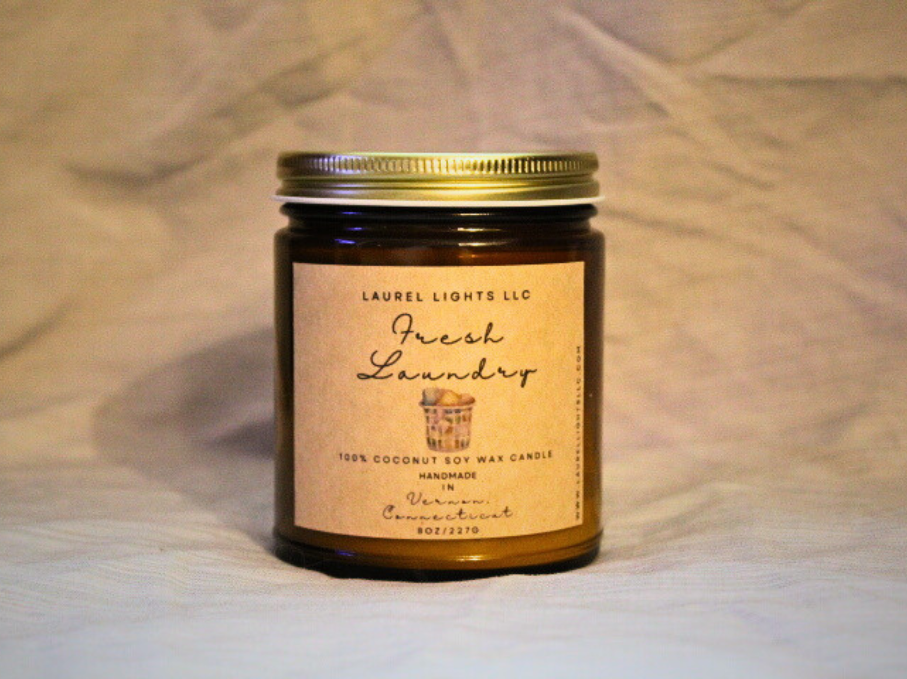 Fresh Laundry Candle | Linen - Bergamot - Sandalwood