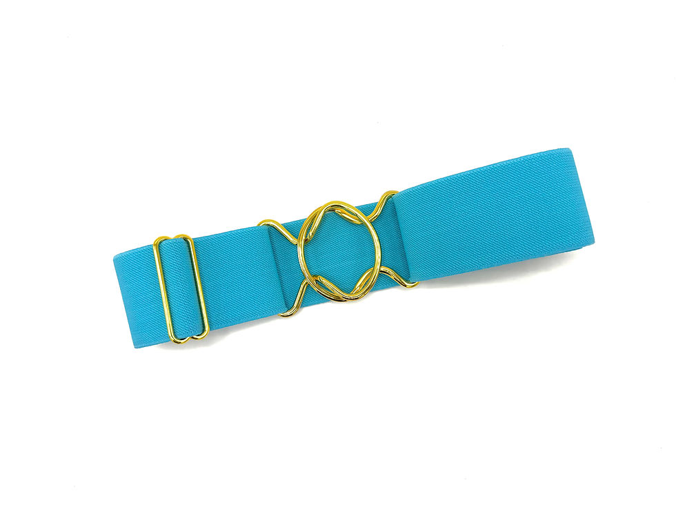 Thumbnail: 2 inch Handmade Adjustable Equestrian Elastic Belt