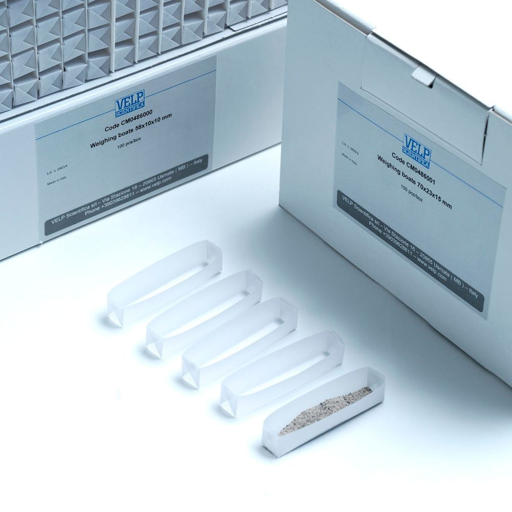 Weighing boats 58x10x10 mm, 100 pcs/box